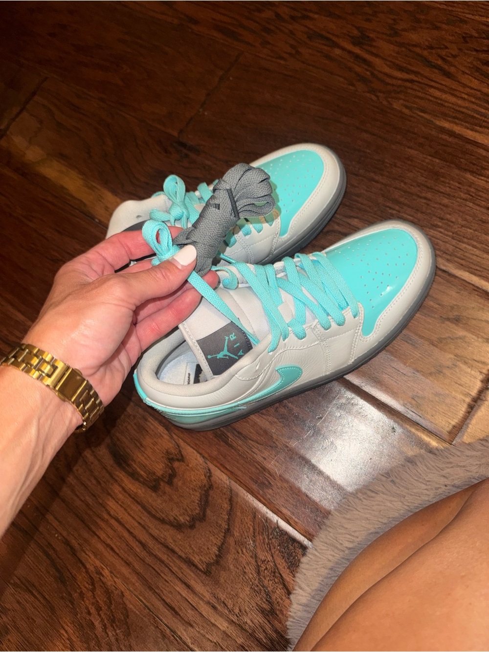 (WMNS) Air Jordan 1 Low SE 'Polaroid' size 8 brand new with box with 2 set laces - Picture 12 of 16